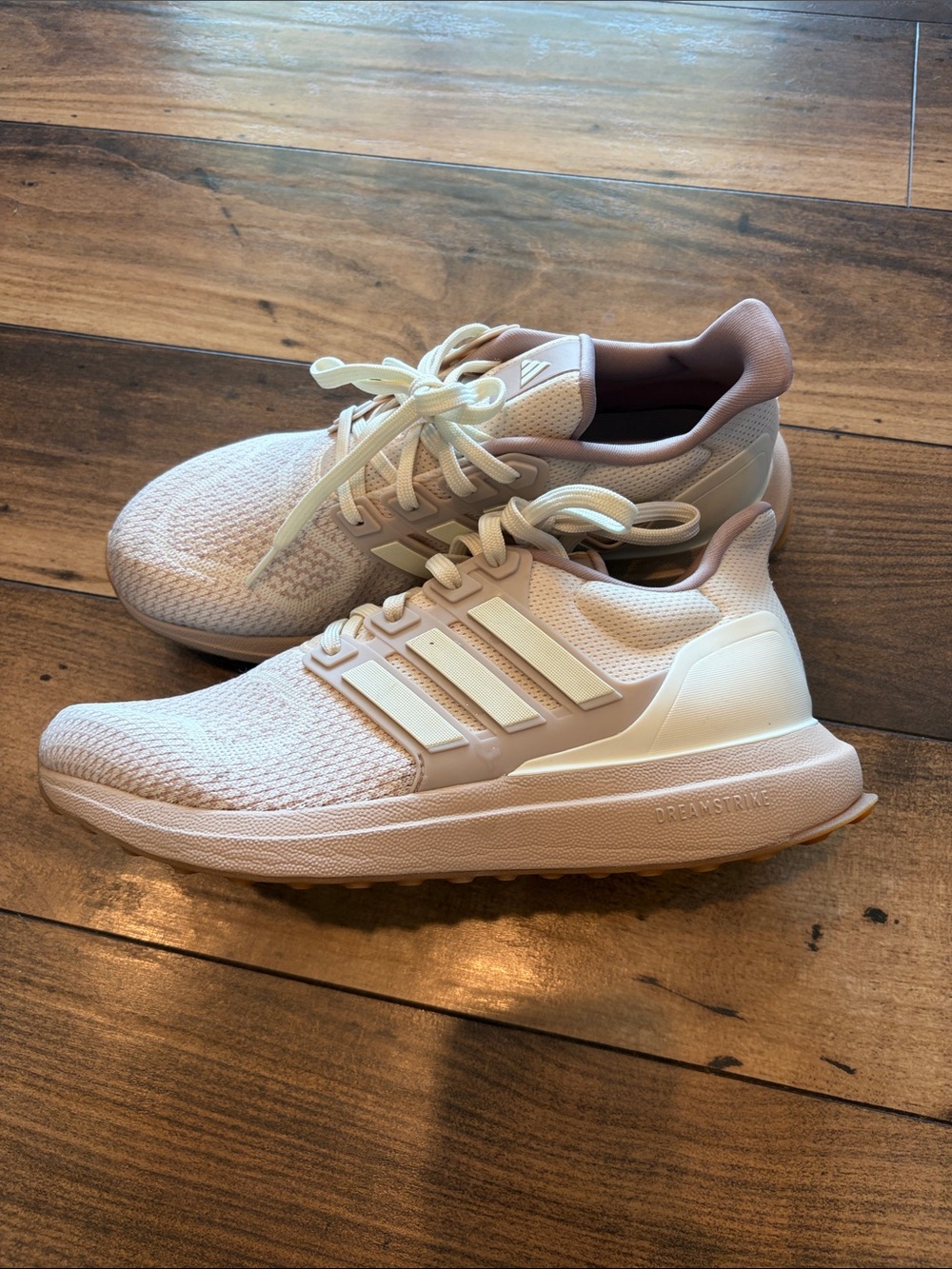 adidas tan and Cream Dreamstrike Running Shoes